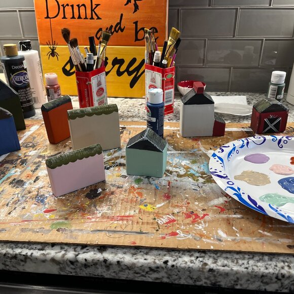 OOAK Wooden village - Picture 17 of 17